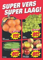Nettorama reclame folder week 39 pagina.2 2 Super Elstarof Jonagold Witte DruivenPers Sinaasappels Peultjes SUPER VERS SUPER LAAG! 199l NET 2 KILO 099l PER ...