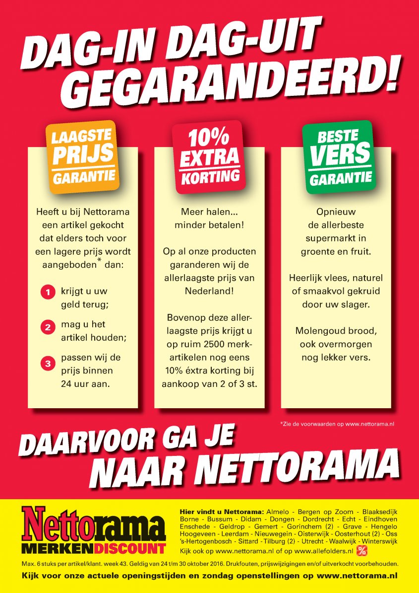 Nettorama Aanbiedingen van 24-10-2016 pagina.16