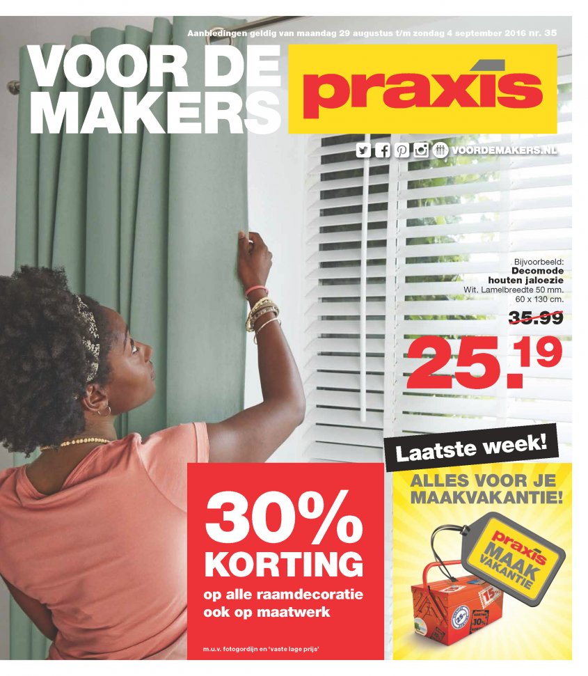 Praxis Aanbiedingen van 29-08-2016 pagina.1