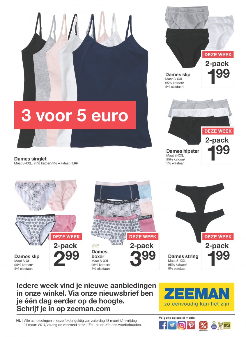 ZEEMAN Aanbiedingen van 18-03-2017 pagina.6