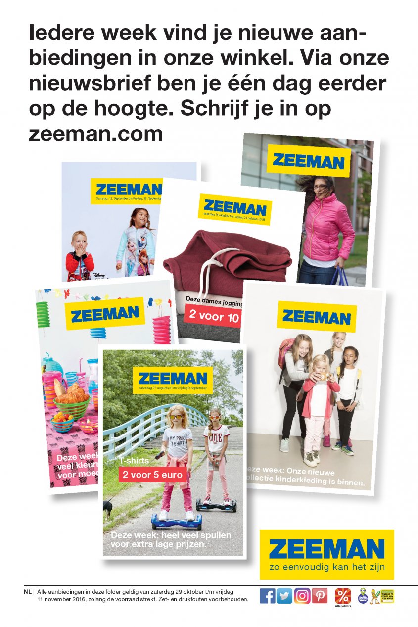 ZEEMAN Aanbiedingen van 29-10-2016 pagina.16
