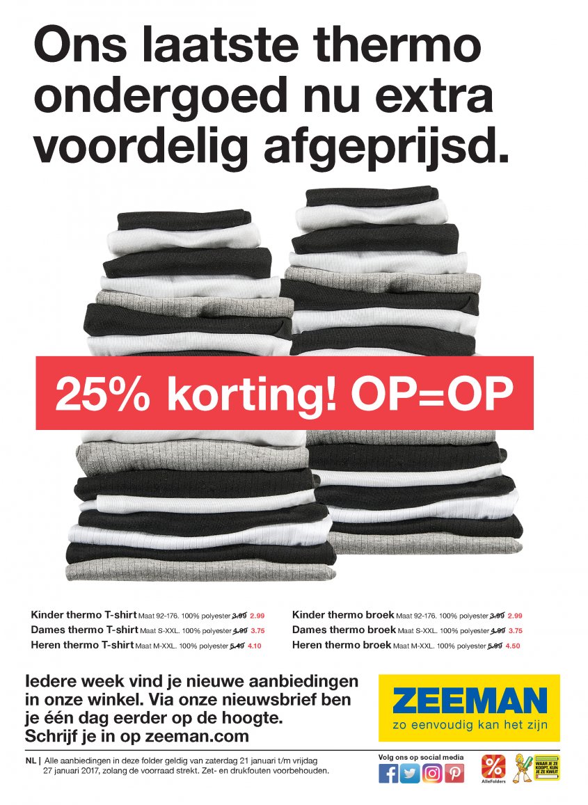 ZEEMAN Aanbiedingen van 21-01-2017 pagina.6