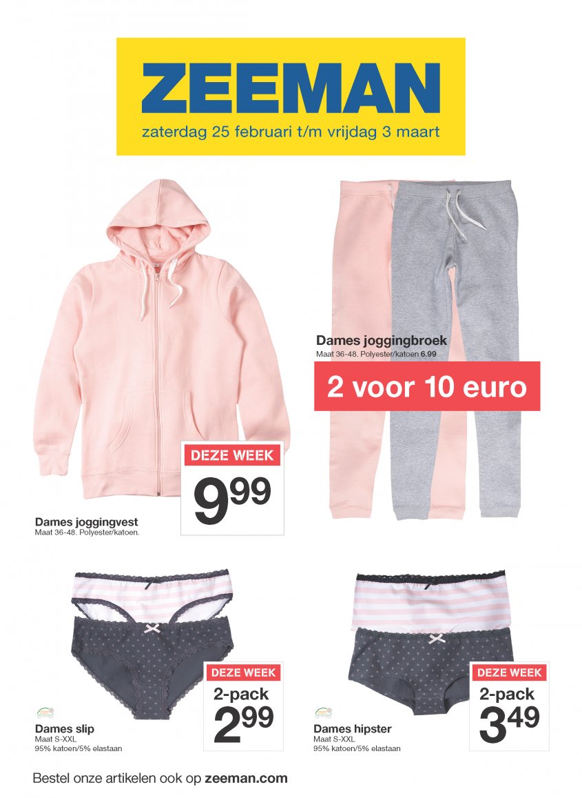 ZEEMAN Aanbiedingen van 25-02-2017 pagina.1